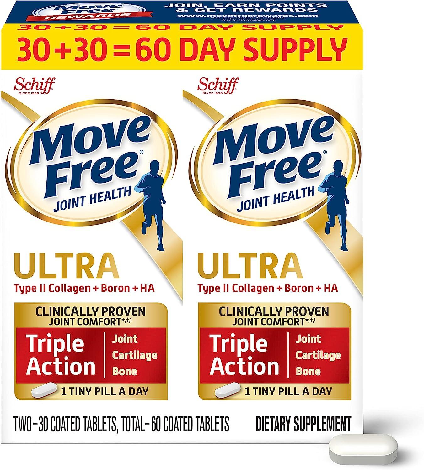 美國原裝 Schiff Move Free Ultra Triple Action健生益節加強迷你錠